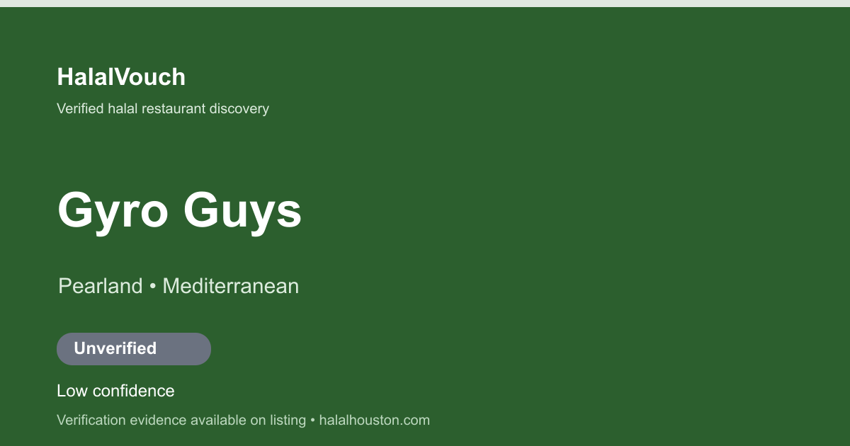 Gyro Guys — HalalVouch branded listing image