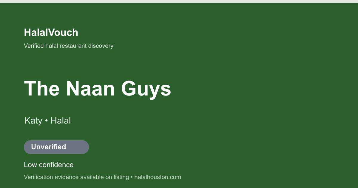The Naan Guys — HalalVouch branded listing image